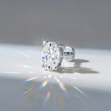 Pear, Princess, Marquise, Cushion Asscher Cut Silver Moissanite Diamonds Stud Earrings