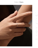 Minimalist Stackable VVS1 D Colour Moissanite Rings 925 Sterling Silver Ring