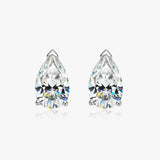 Excellent 1 Carat D Colour Moissanite Diamonds Stud Earrings For Women - Top Quality Sterling Silver Fine Jewellery - The Jewellery Supermarket