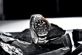 New Top Brand Men's Watch 007 Commander Luxury Mechanical 100m Waterproof Calendar Japan NH35 Men's Wristwatches