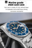 200M Water Resistant Luminous Ceramic Bezel 316L Steel Quartz Mens Dive Watch
