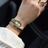 Luxury Snake Shaped Brass Strap Personality Waterproof Quartz Ladies Watches