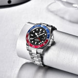 New LUXURY DESIGN Top Mechanical Automatic Watch Sports Rubber Diver Series Watch Luminous Date Display Wristwatches