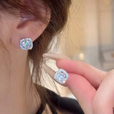 Luxury D Colour VVS1 Moissanite Diamonds Sterling Silver Stud Earrings