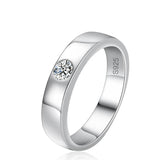 Excellent 3mm Moissanite Diamond S925 Silver Women Men's Ring  - Couple Wedding Engagement Ring With Certificate