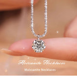 Amazing 1-2ct D Colour  Sparkling Moissanite Diamonds Necklaces - Sterling Silver Fashion Luxury Jewellery for Women