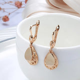 14K Rolled Gold Geometric Convex Drop Trend Minimalist Personality Earrings