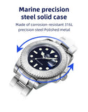 Luxurious Top Brand Men's Analog Quartz Watch BGW9 Luminous 20 Bar Waterproof Diving Stainless Steel Men Watches