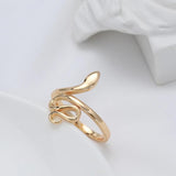 Fashion Snake Design 14K Filled Rose Gold With AAA Zircon Diamonds Punk Rock Ring VintageRings - Animal Jewellery