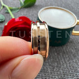 New Arrival Two size Grooves For Inlay Channel Polished Shiny Dome Edges 8MM Tungsten Blank Wedding Rings
