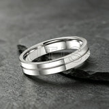 Classic 4mm Multicolour Tungsten Carbide Wedding Engagement Rings For Men Women