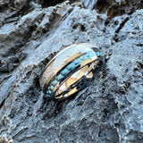 Meteorite Carbon Fiber Inlay 8mm Tungsten  Engagement Wedding Rings for Men Women