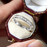 Brilliant 2.0MM D Colour VVS1 Moissanite Diamond Half Eternity Ring Fine Jewellery