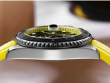 Popular Stainless Steel Calendar Display Luminous 200m Diver Silicone Quartz Watch
