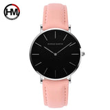 Top Brand Elegant Fashion Simple Low Price Quartz Movement Leather Strap Women Analog Waterproof Wristwatches