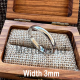 Dome High Polish Finish 2-10MM  White Tungsten Wedding Couple Rings Comfort Fit