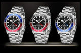 Classic Luxury Brand Mechanical Sapphire Crystal Luminous 200m Waterproof Stainless steel Men's Wristwatch, Best Gift