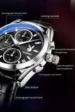 Original Luxury Brand Men's Leather Strap Quartz Watch High Quality Business Wristwatch Trendy Men's Watch