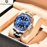 Popular Brand Waterproof Mechanical Automatic Men's Stainless Steel Sapphire Glass Writwatches - Best Gift