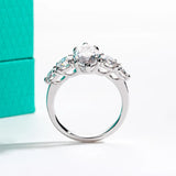 Excellent 3ct Marquise Cut D Colour Moissanite Diamond  925 Sterling Silver Engagement Wedding Rings Fine Jewellery