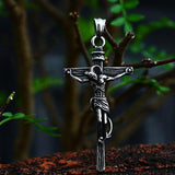 New Creative Design Stainless Steel Cross Jesus Pendant For Men -  Crucifix Eastern Orthodox Christian Jewellery - The Jewellery Supermarket