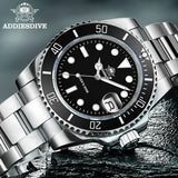 Classic Watch with Ceramic Bezel 200m Water Resistant Casual Quartz Watch