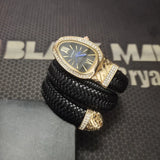 New Arrival Luxury Brand Women Snake Watches - Quartz Fashion Ladies Bracelet Wristwatch with Rhinestones