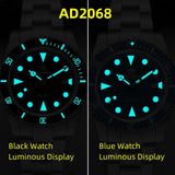 Luxury Brand Men's Analog Watch BGW9 Luminous Ceramic Bezel Bubble Mirror Glass 200m Diver's Watch  Quartz Watches