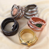 Awesome Unique Design Cross-Border Snake Shape Women's Fashion Watch - Creative Quartz Bracelet Watch