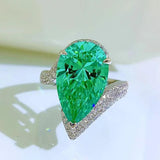 Excellent Water Drop AAAAA Paraiba Tourmaline High Carbon Diamond Party Promise Rings for Women, Fine  Jewellery - The Jewellery Supermarket