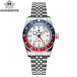 Luxury GMT Men's Diving Watch 200m Waterproof Bubble Mirror Glass Quartz Watch
