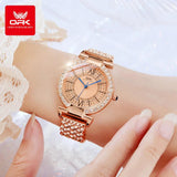 New Arrival Simple Elegant Luminous Zircon Diamonds Inlaid Quartz Watches for Women - Ideal Gifts