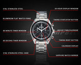 Japanese Quartz vk63 Sapphire Glass Panda dial vk63 Movement Chronograph Multi-function Men's Business Watch