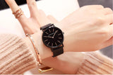 Best Price Elegant Women Watches Japan Quartz Movement Waterproof Rose Gold Stainless Steel Mesh Ladies watches