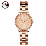 New Luxury Brand Classic Luxury Rhinestone Diamonds Ladies Watches Japanese Movement Women Dress Watches Gift Set