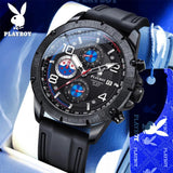New Elegant Luxury Multifunction Best Selling Fashion Trend High Quality Silicone Strap Quartz Wrist Watches for Men