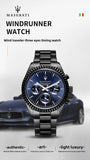 Original Maserati Blue Gold Men's Luxury Gold Fashion Trend Dial European and American Business watch
