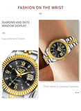 Top Brand Luxury Fashion Elegant Quartz Wristwatches, Creative Steel Waterproof Watches For Women - Ideal Gifts