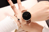 Top Brand Elegant Fashion Simple Low Price Quartz Movement Leather Strap Women Analog Waterproof Wristwatches