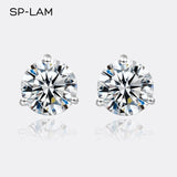 Classic Style D Colour VVS1 Charming Moissanite Diamonds Stud Earrings for Women Sterling Silver Fine Jewellery - The Jewellery Supermarket