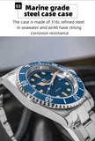 Top Brand Stainless Steel Quartz WristWatch For Men - Luxury 41mm 200M Dive Watches Super Luminous Sports Watch