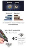 Fabulous Heart-shaped GRA Moissanite Diamonds Sterling 925 Silver Simple Marriage Proposal Fine Jewellery