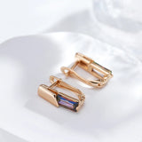 Awesome 14K Filled Gold Multicolur AAA Zircon Crystals Drop Fine Earrings