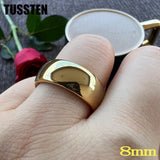 New Arrivals 2-8MM Domed Polished Tungsten Comfort Fit Men Women Wedding Rings - Popular Jewellery - The Jewellery Supermarket