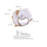 18k Gold Plated Exquisite White Enamel Flower Fashion Chic Adjustable Stainless Steel Ring