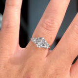 Fabulous 2.0ct D Moissanite 18k Gold Plated 925 Silver Engagement Wedding Rings