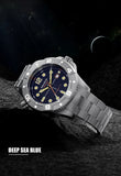 New Professional Dive Sport Mechanical Watches 316L Stainless Steel Sapphire Crystal 50Bar Auto Date Wristwatches