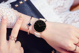 Top Brand Elegant Fashion Simple Low Price Quartz Movement Leather Strap Women Analog Waterproof Wristwatches