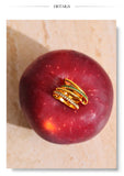 18K Gold Plated White Green AAA Zirconia Diamonds 4 Layered Stacked Ring Popular Jewellery