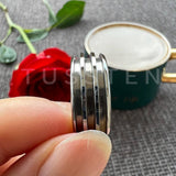 New Arrival Three Grooves For Inlay Channel Polished Shiny Dome Edges 8MM Tungsten Weddings Rings - The Jewellery Supermarket